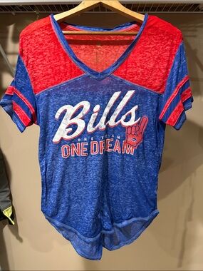 Buffalo Bills Blue & Red tissue tee Team V-Neck Tee